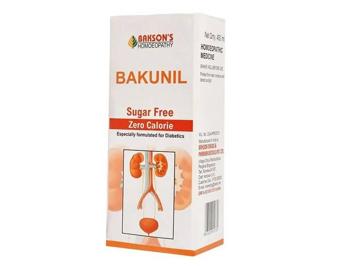 Bakson's Homeopathy Bakunil Syrup (Sugar Free)