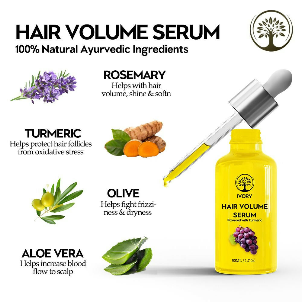 Ivory Natural Hair Volume Serum For Hair Thinning And Healthier Growth
