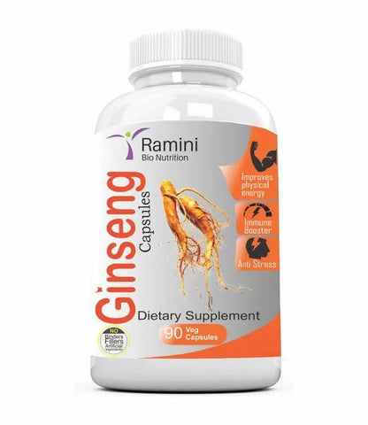 Ramini Bio Nutrition Ginseng 150mg Veg Capsules - BUDEN