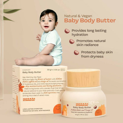 Maate Baby Body Butter Enriched with Pure Kokum Butter and Saffron Oil