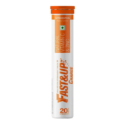 Fast&Up Charge Natural Vitamin C & Zinc Tablets - Orange Flavour