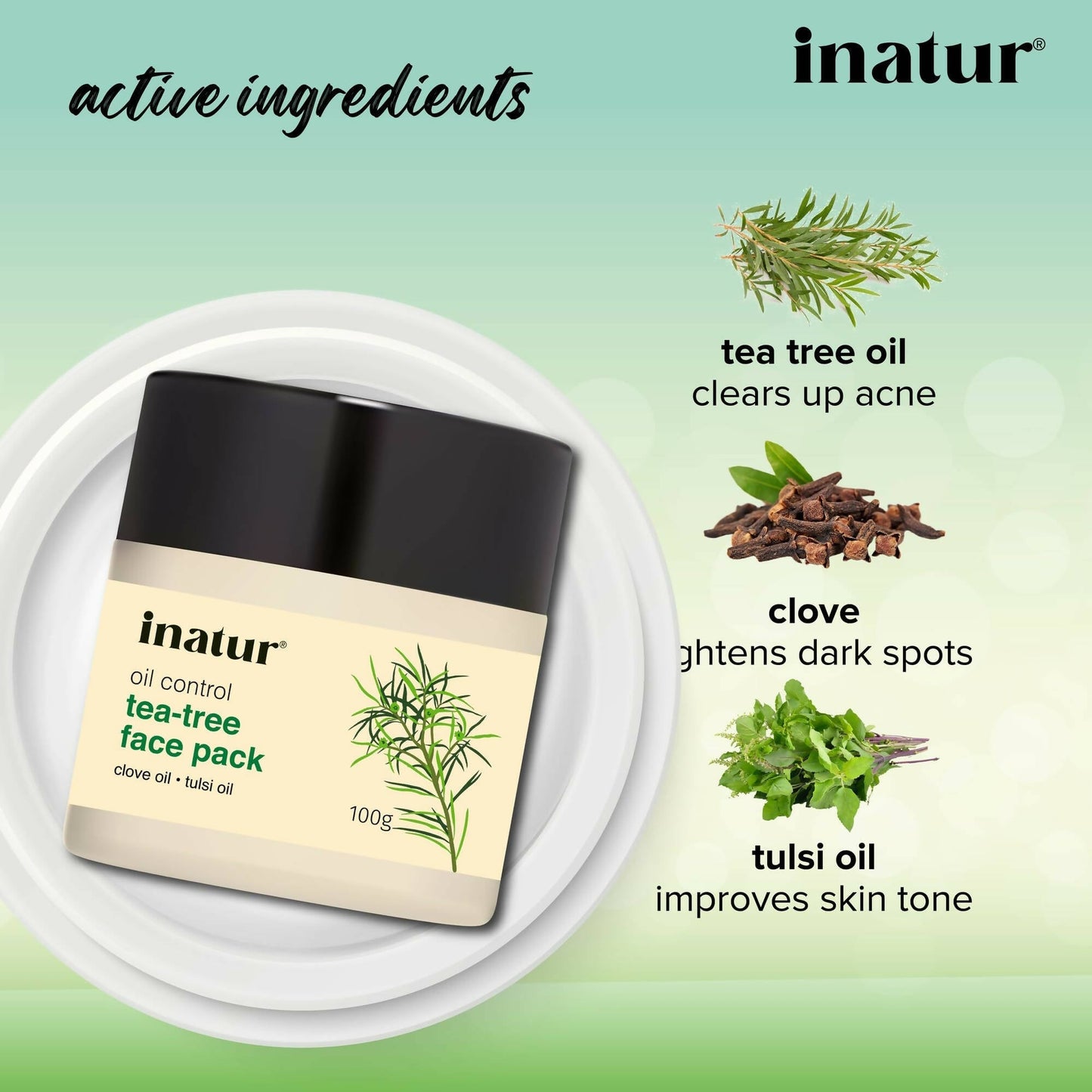 Inatur Tea Tree Face Pack