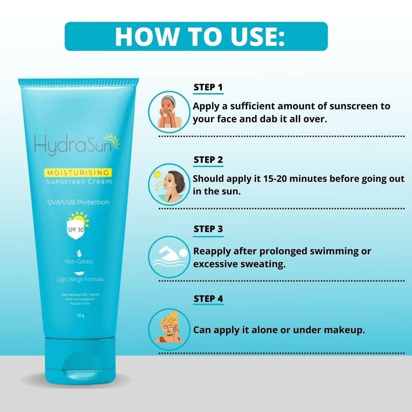 Hydrasun Moisturising Sunscreen Cream