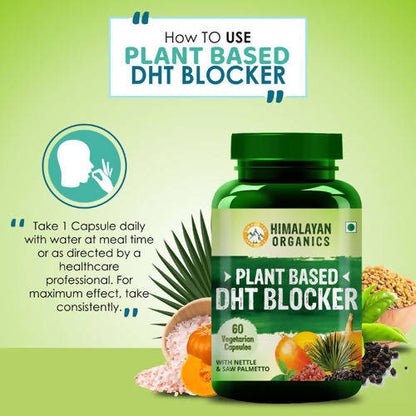 Himalayan Organics Plant Based DHT Blocker Vegetarian Capsules