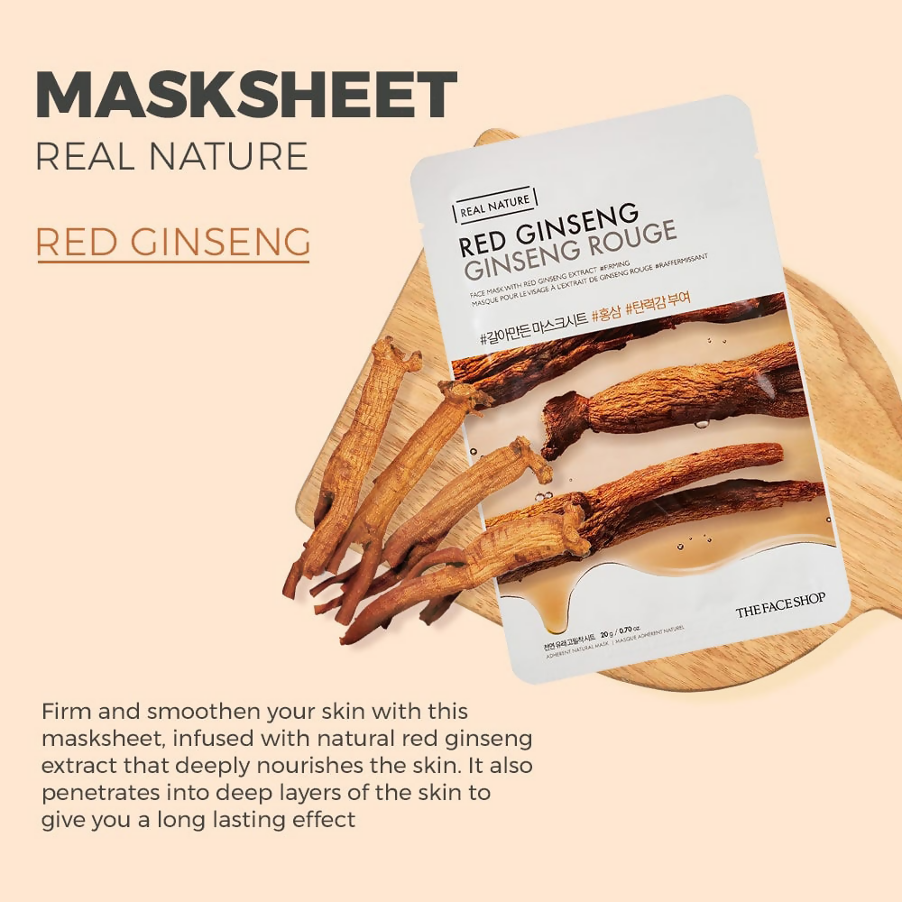 The Face Shop Real Nature Red Ginseng Face Mask