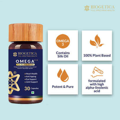 Biogetica Omega+++ Silk Oil Vege Softgel Capsules