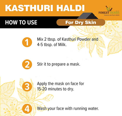 Forest Herbs Kasturi Haldi Face Care Powder