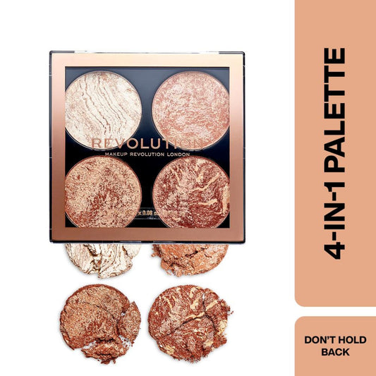 Makeup Revolution Highlighter Cheek Kit - Don't Hold Back
