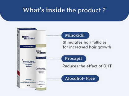Man Matters Minoxidil 5% Roll On With Procapil
