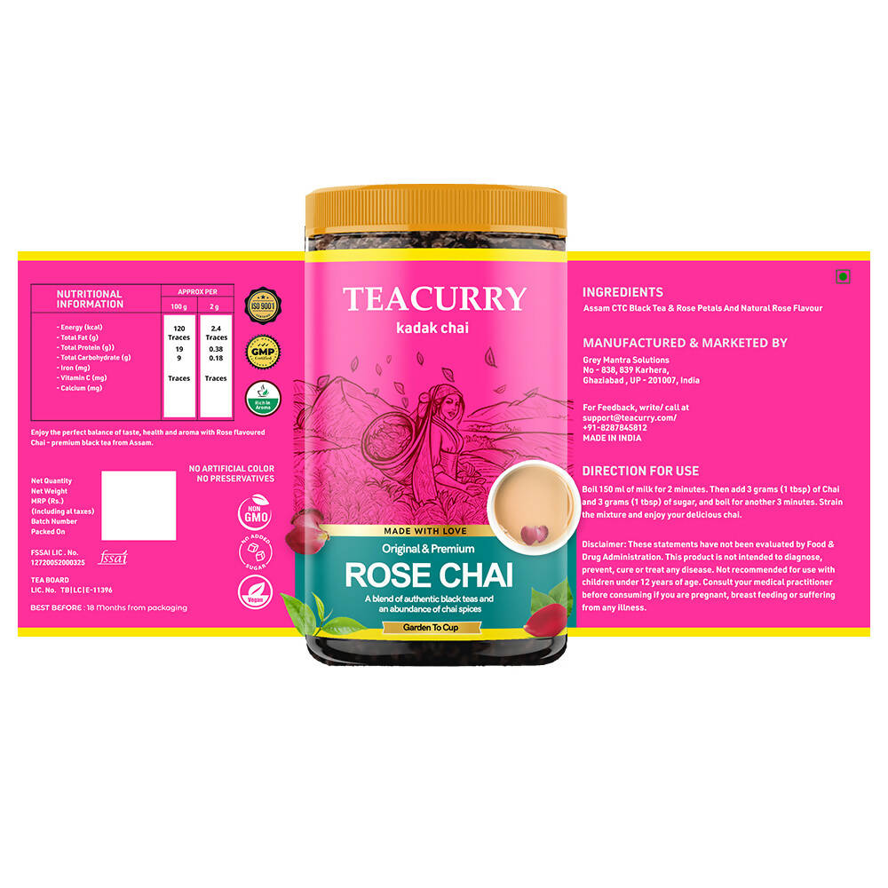 Teacurry Rose Chai Powder