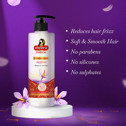 Meera Enrich Conditioner with Saffron For Strong & Anti-Frizz