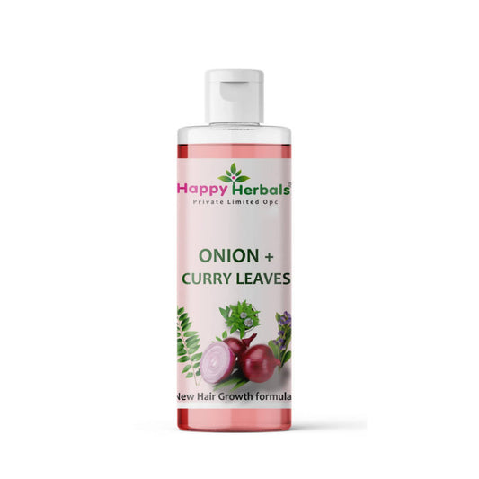 Happy Herbals Onion Curry Leaves Conditioning Shampoo - Distacart