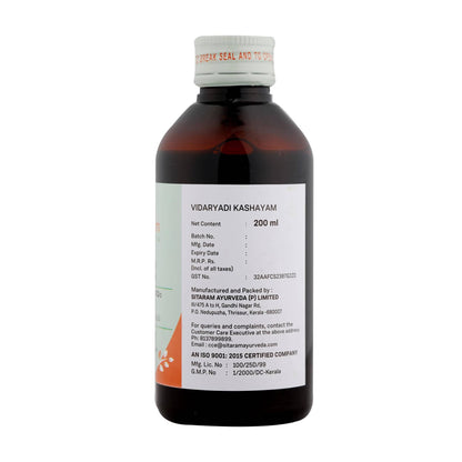 Sitaram Ayurveda Vidaryadi Kashayam Syrup