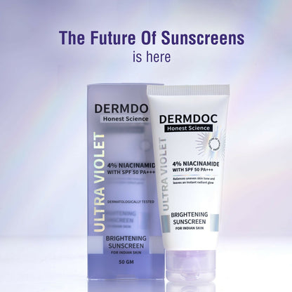 Dermdoc 4% Niacinamide With Spf 50 Pa +++ Brightening Sunscreen