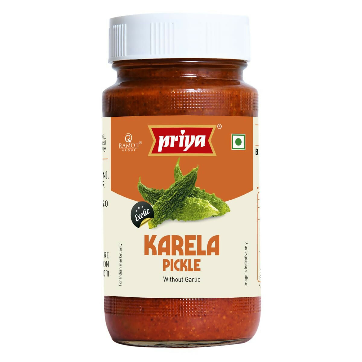 Priya Bittergourd (Karela) Pickle Without Garlic