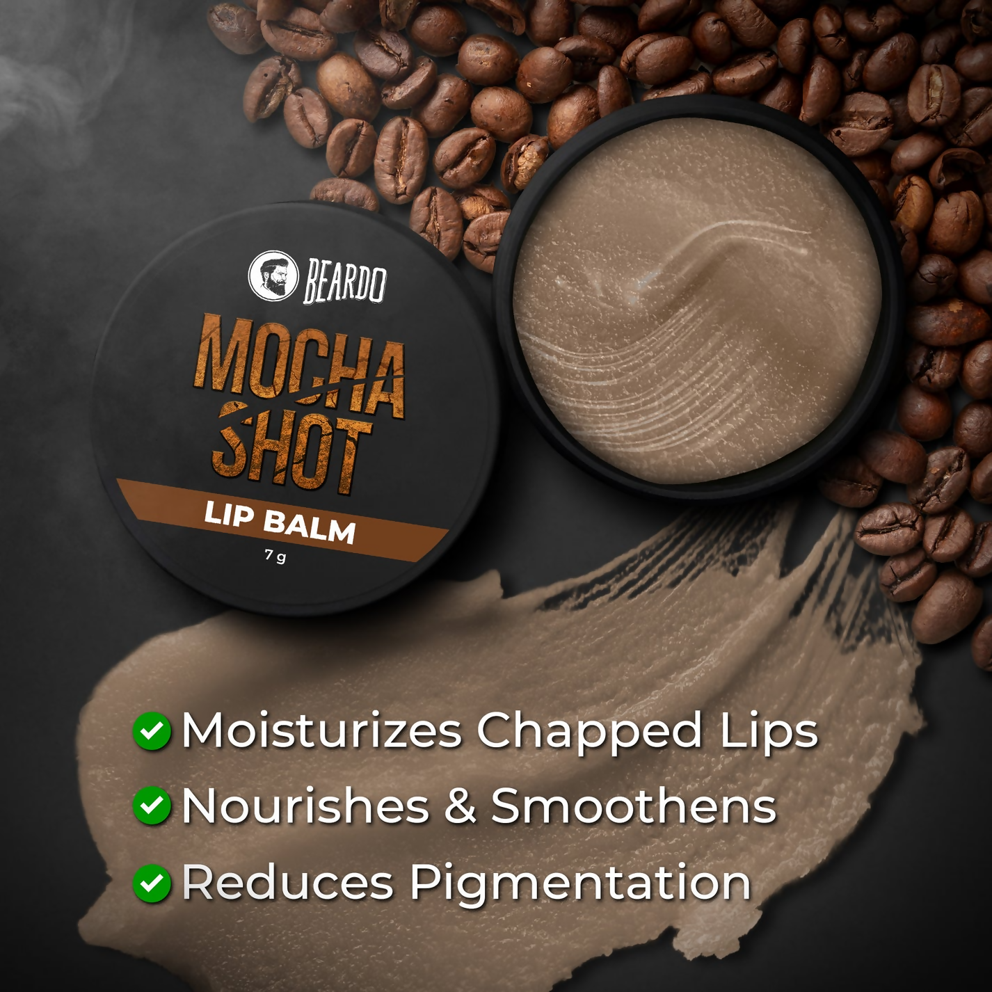 Beardo Mocha Shot Lip Balm