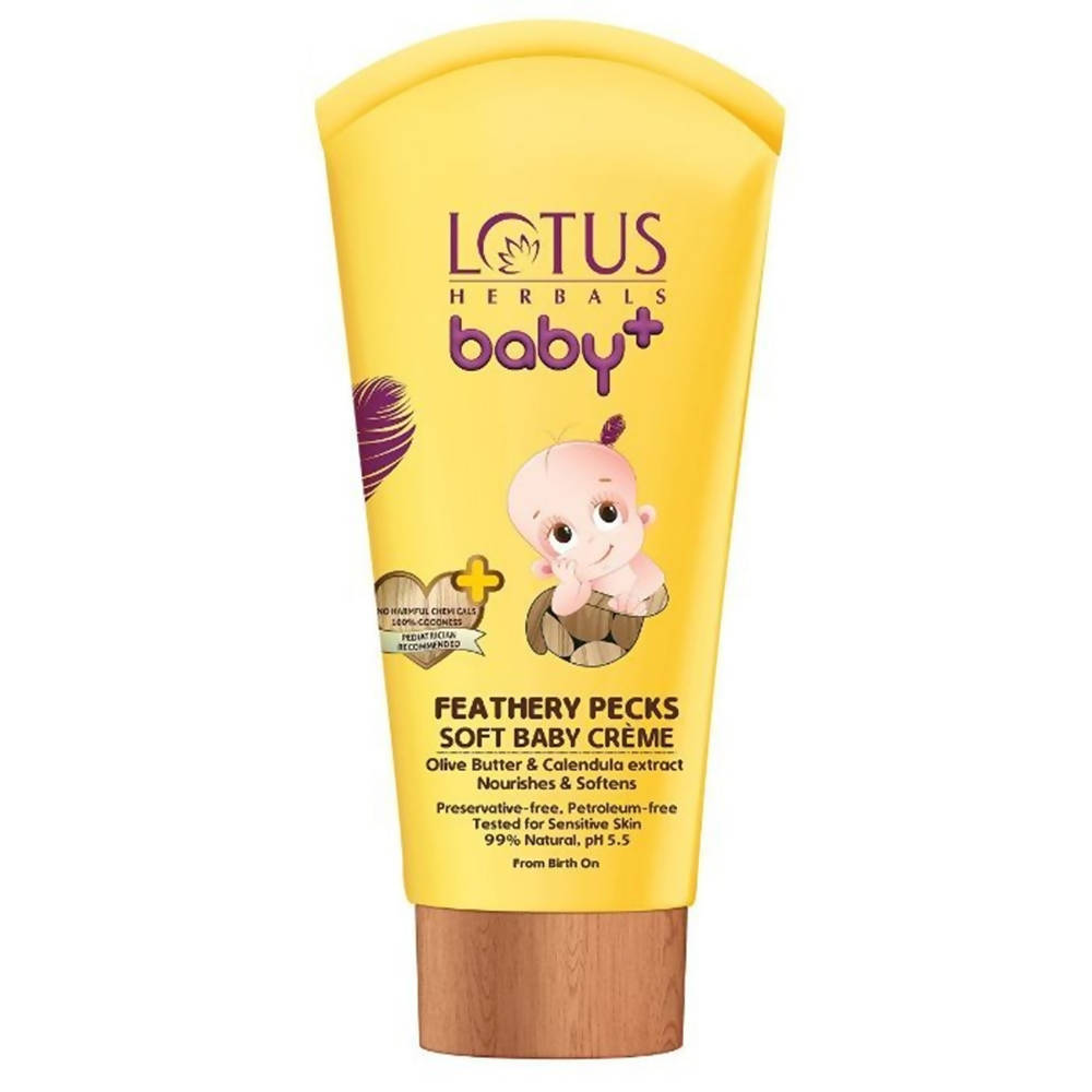 Lotus Herbals Baby+ Feathery Pecks Soft Baby Cr??me -  USA, Australia, Canada 