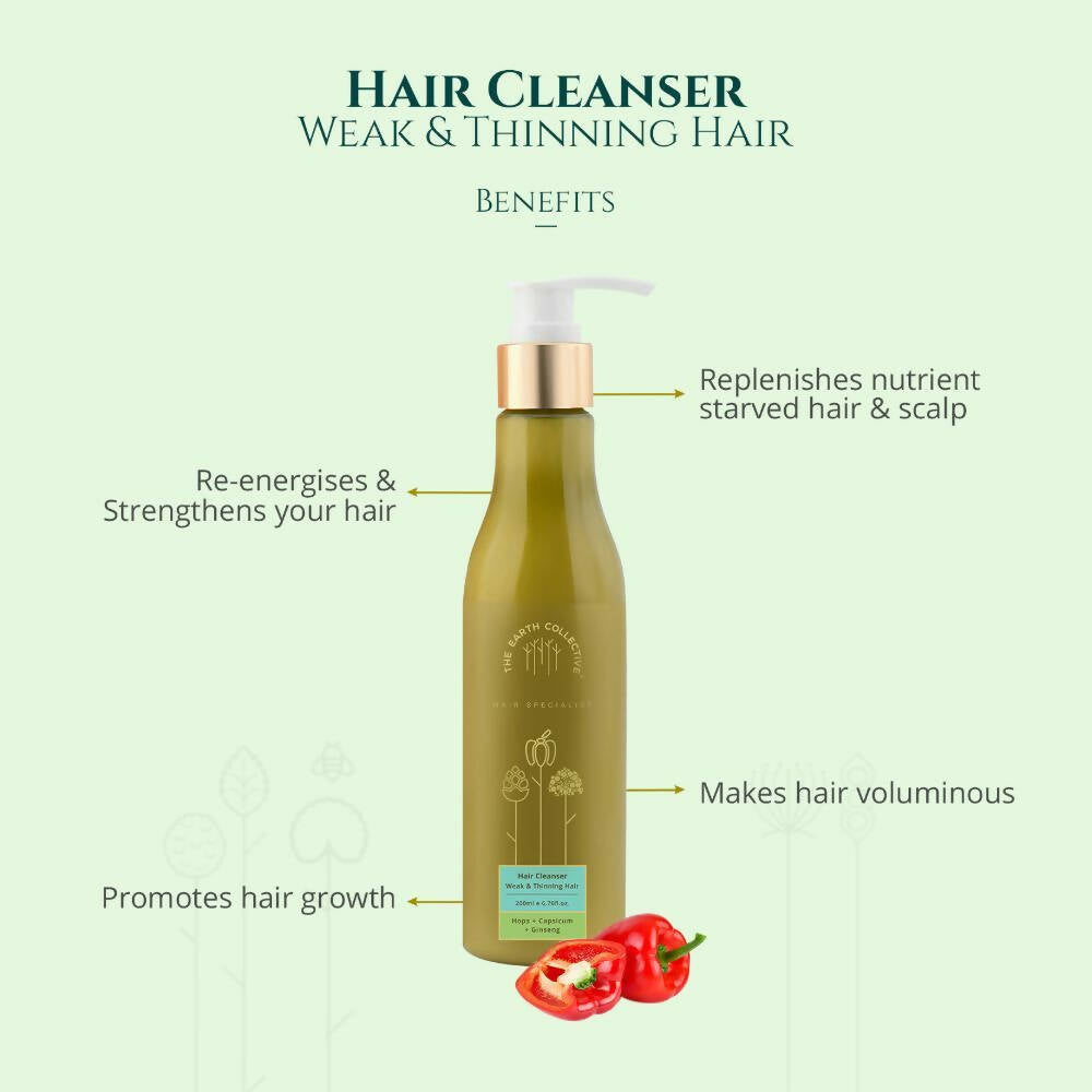 The Earth Collective Hair Cleanser - Weak & Thinning Hair