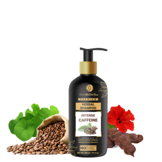Prakruth Ayurvedic Premium Herbal Intense Caffeine Shampoo - BUDEN