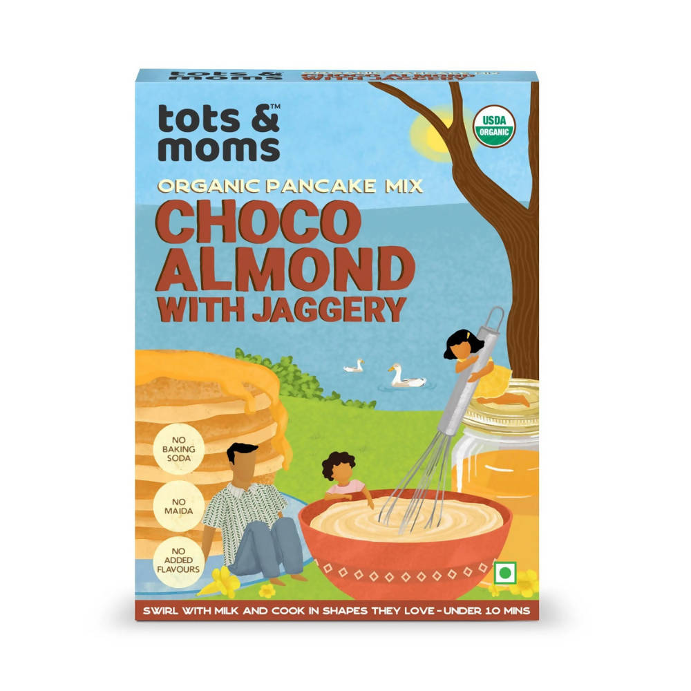 Tots and Moms Organic Choco Almond with Jaggery Pancake Mix