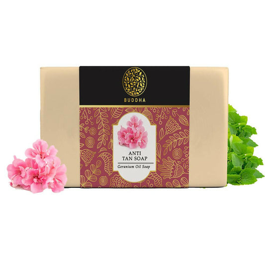 Buddha Natural Anti Tan Soap - Tan Removal, Dead Skin Removal, De Tan Naturally - BUDNE