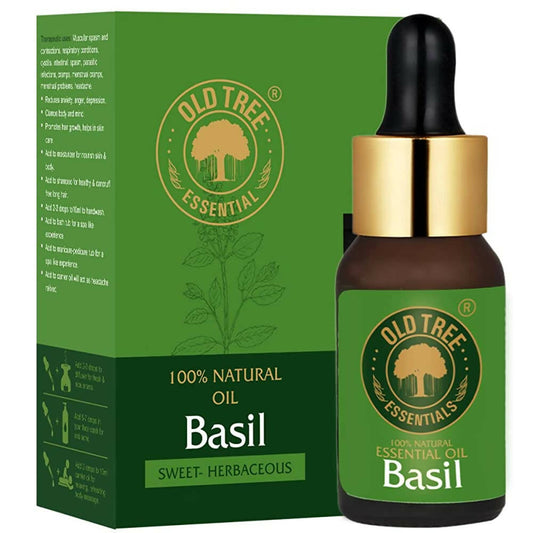 Old Tree 100% Natural & Pure Basil Essential Oil - BUDNEN
