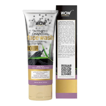 Wow Skin Science Activated Charcoal Face Wash