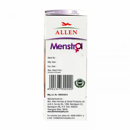 Allen Homeopathy Menstrol Leucorrhoea Tonic