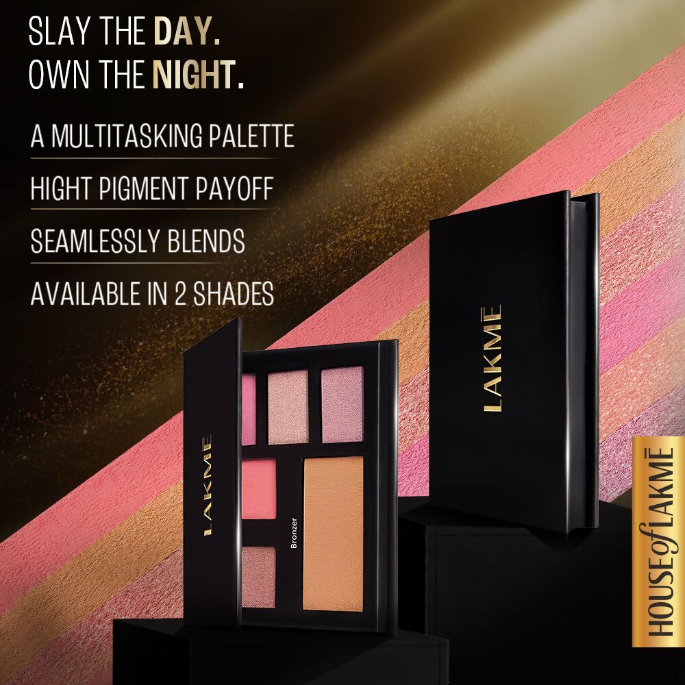 Lakme Glitterati 4 In 1 Face Palette - Day Queen