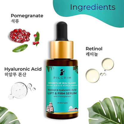 Pilgrim Retinol & Hyaluronic Acid Lift & Firm Serum