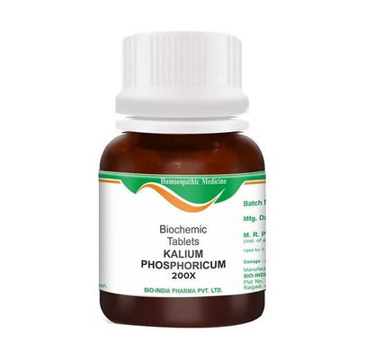 Bio India Homeopathy Kalium Phosphoricum Biochemic Tablets