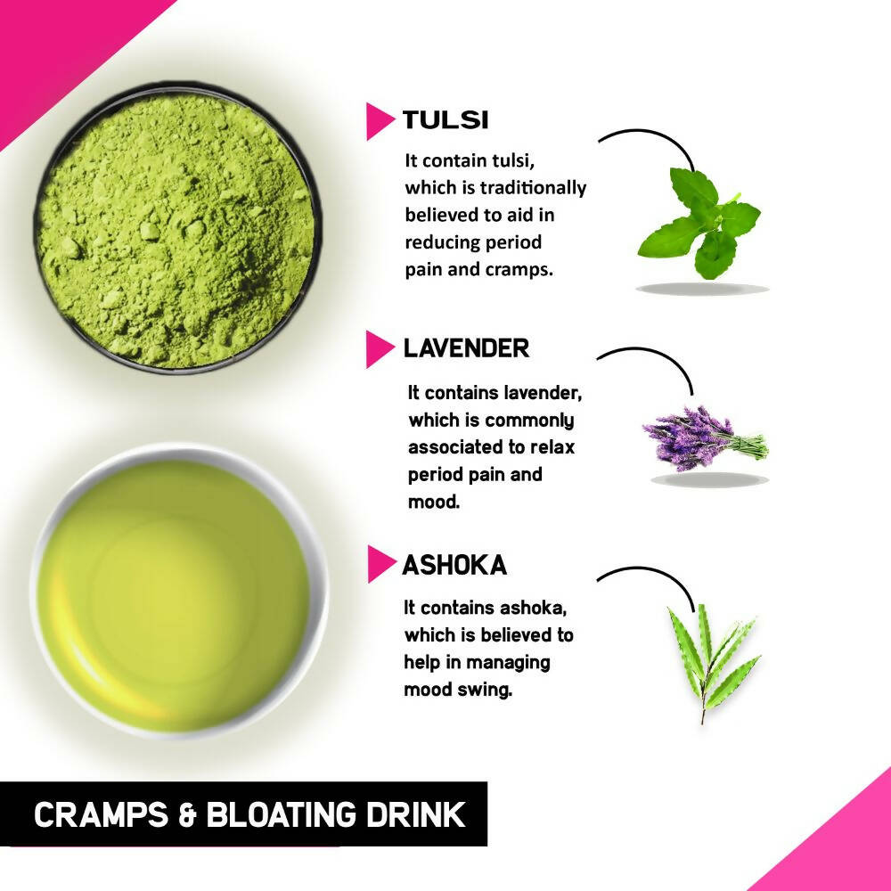 Just Vedic Cramps & Bloating Drink Mix