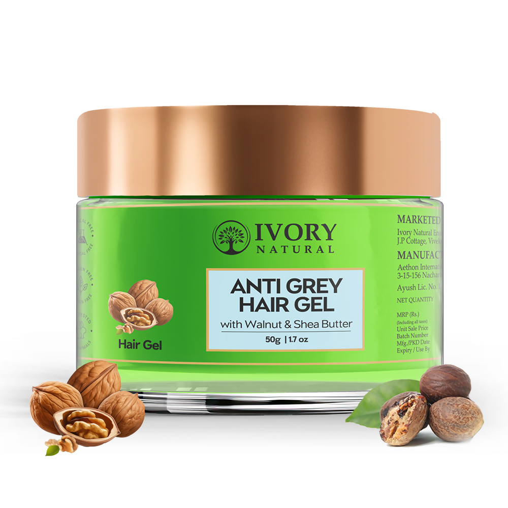 Ivory Natural Grey Gel For Hair Restore Natural Dark Shine And Luster