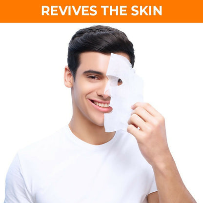 Nykaa Skin Secrets Indian Rituals Sandalwood + Orange Peel Sheet Mask For Glowing & Calm Skin