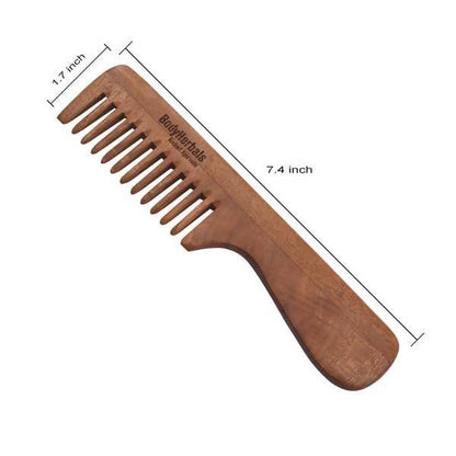 Bodyherbals Neem Wood Handle Rake Dressing Comb