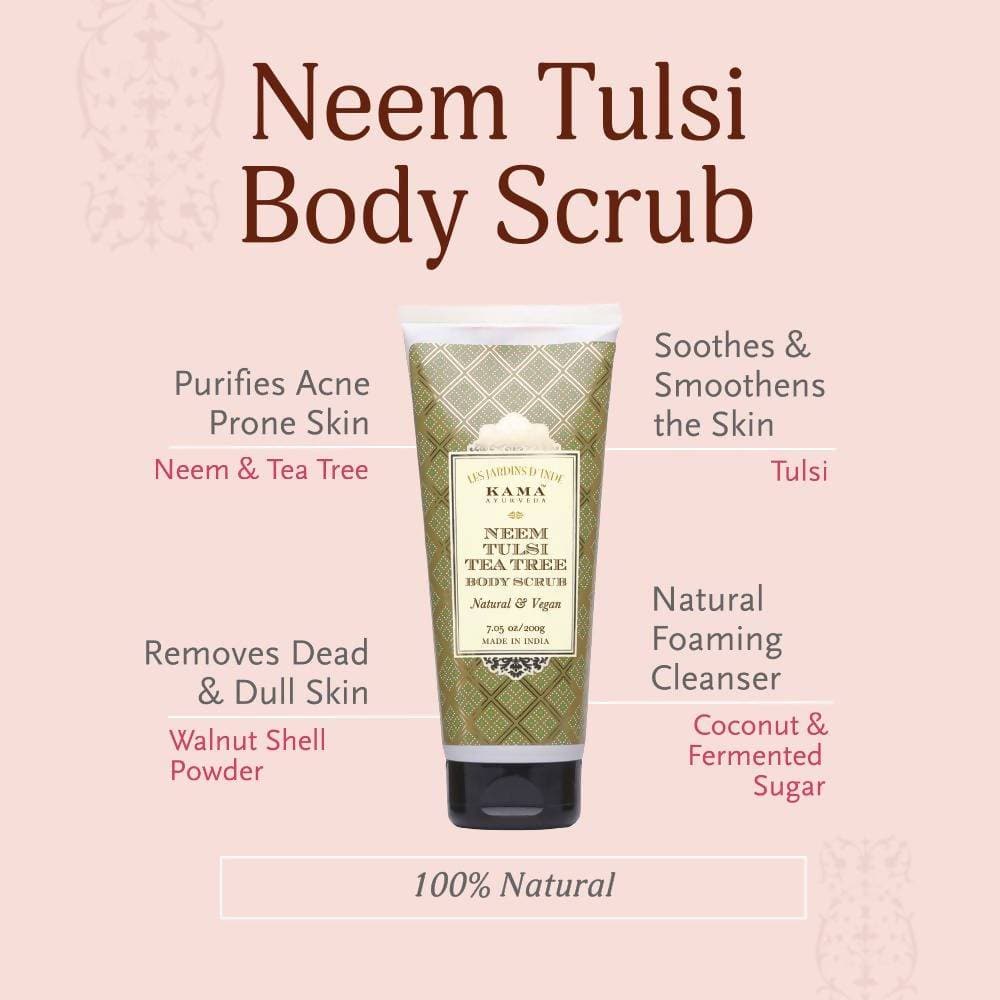 Kama Ayurveda Neem Tulsi Tea Tree Body Scrub 200gm