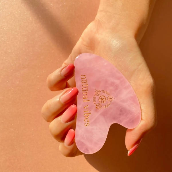 Natural Vibes Glow Getter Gift Set with Rose Quartz Gua Sha