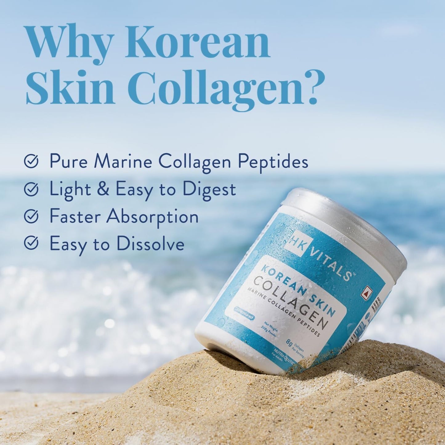 HK Vitals Korean Skin Marine Collagen Powder