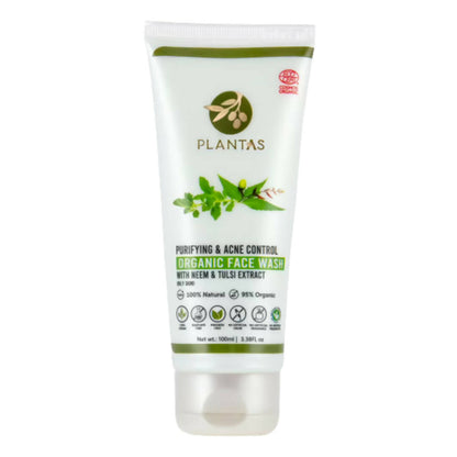 Plantas Purifying & Acne Control Organic Face Wash - BUDNE