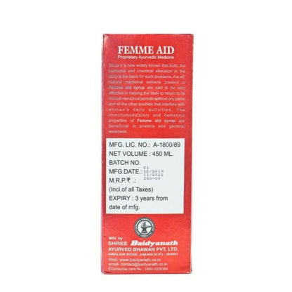 Baidyanath Jhansi Femme Aid Syrup