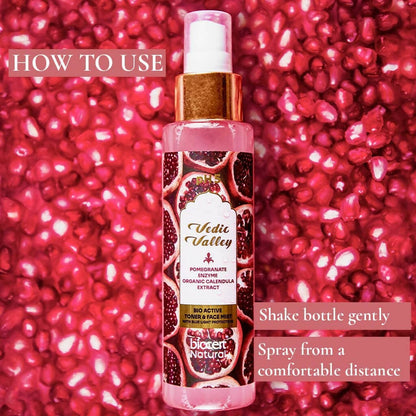 Vedic Valley Face Mist & Toner With Blue Light Filters Pomegranate