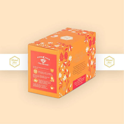 Mittal Teas Peach Chamomile Green Tea - Eco Friendly Bags