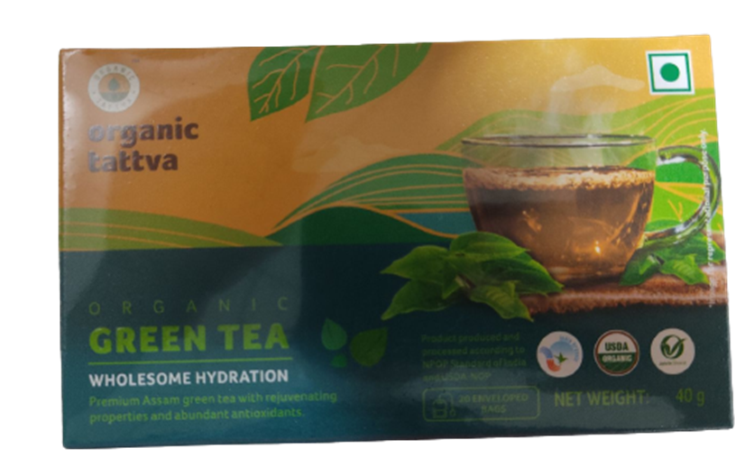 Organic Tattva Green Tea Bags