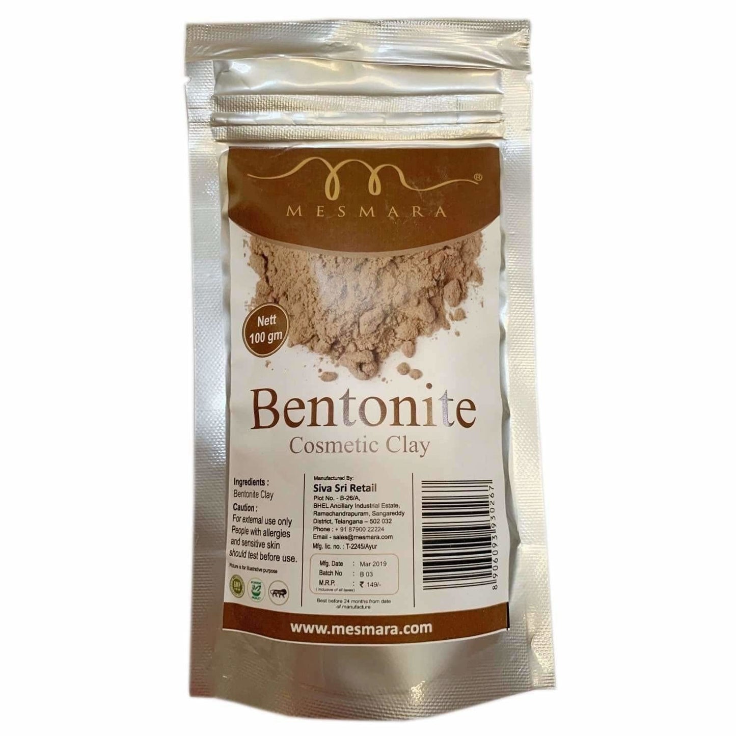 Mesmara Bentonite Cosmetic Clay