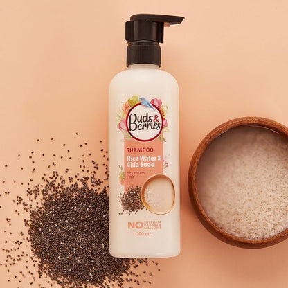 Buds & Berries Rice Water & Chia Seed Shampoo