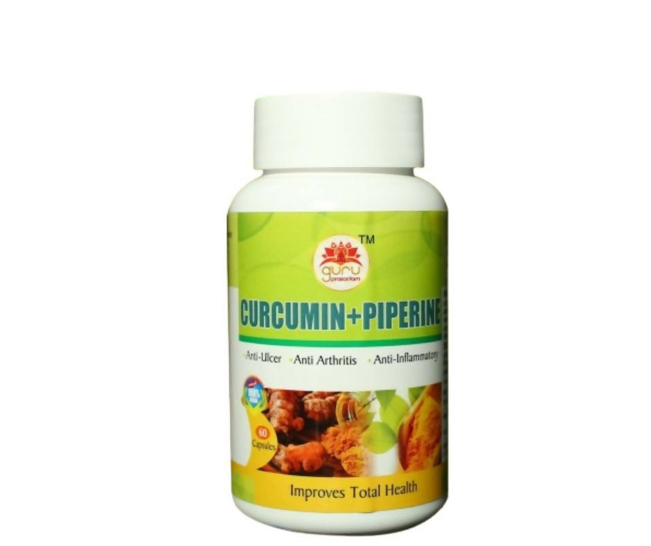 Guru Prasadam Curcumin + Piperine Capsules