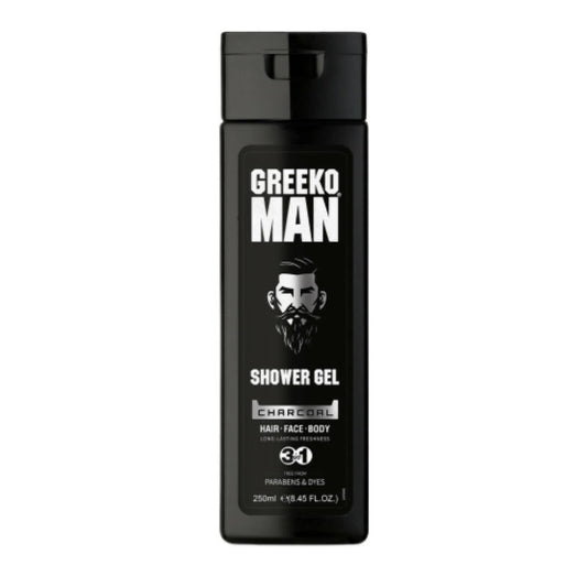 Greeko Man 3 in 1 Charcoal Shower Gel - BUDEN