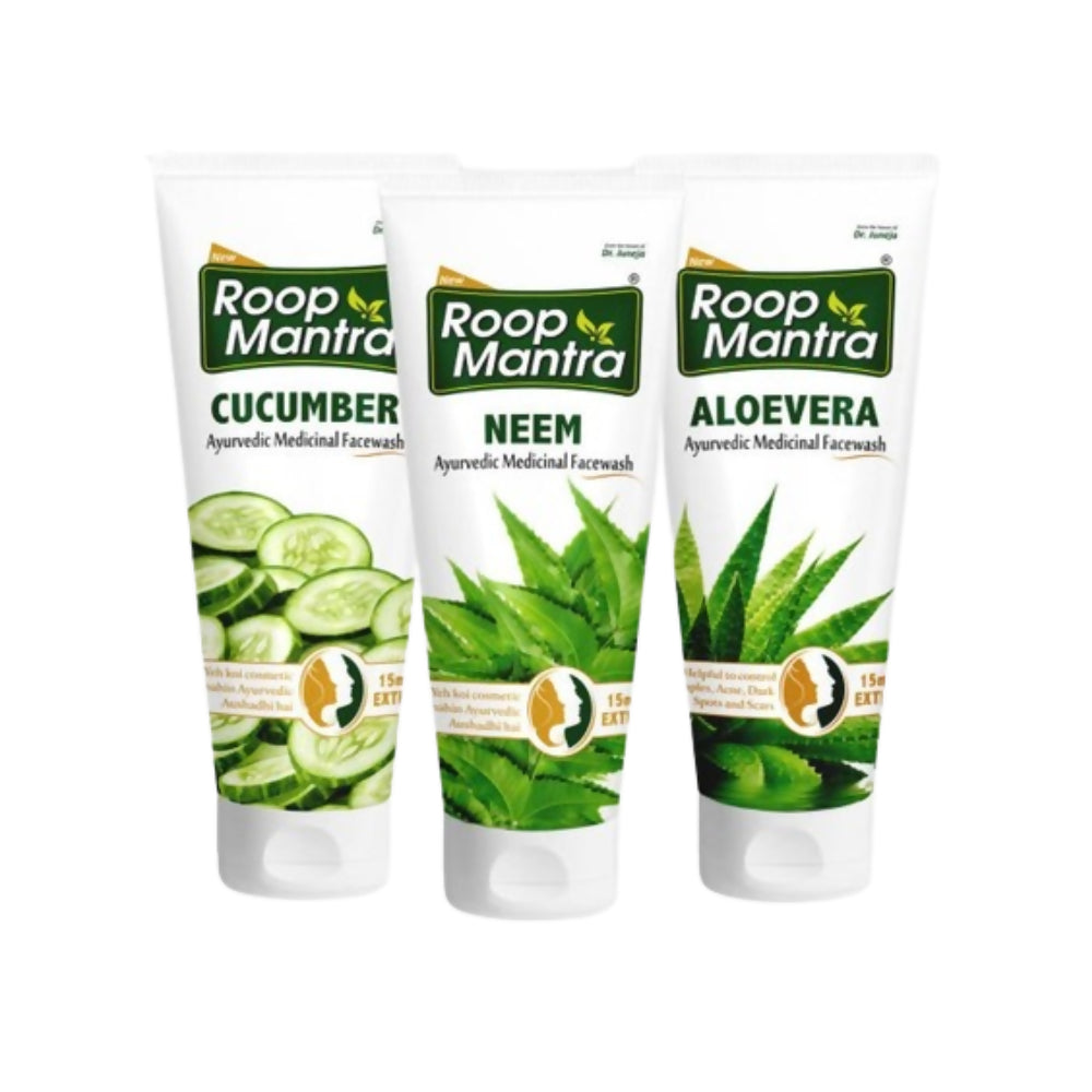 Roop Mantra Cucumber, Neem & AloeVera Face Wash Combo