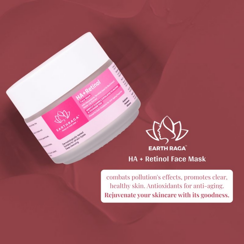 Earthraga HA + Retinol Face Mask