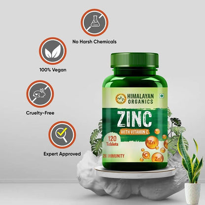 Himalayan Organics Zinc With Vitamin C Tablets